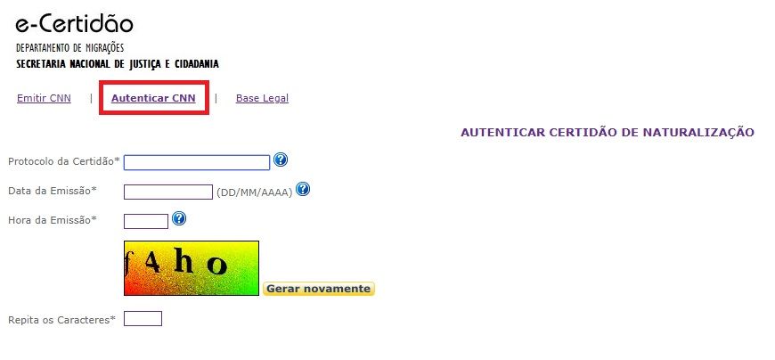 Como Autenticar Certidão de Naturalização